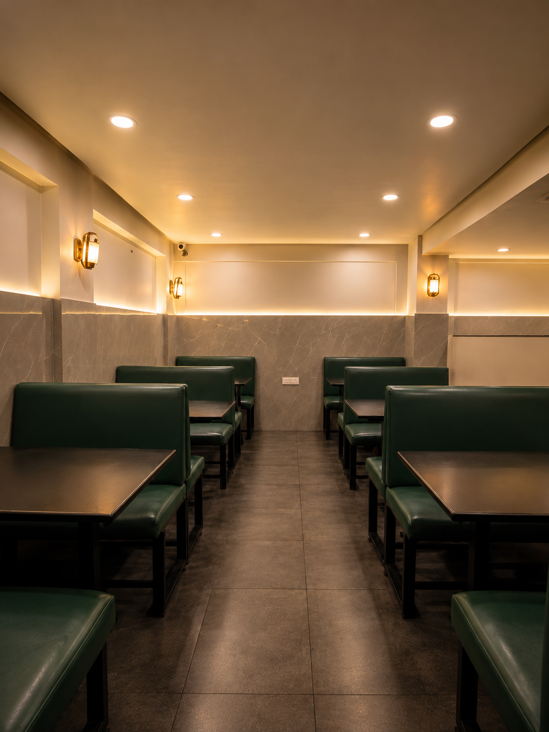 Warm Indian restaurant dining ambience